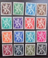 Delcampe - 674A/89A 'Heraldieke Leeuw V' - Postfris ** - Côte: 13 Euro - Ongebruikt