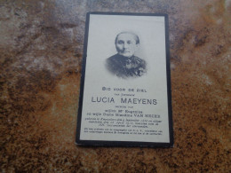 Delcampe - Doodsprentje/Bidprentje  LUCIA MAEYENS   Knesselare 1836-1910  (dchtr † Eugenius & Blandina VAN HECKE) - Religión & Esoterismo