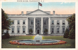 Delcampe - B315 US Washington DC White House Vintage Postcard - Otros & Sin Clasificación