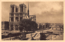 Delcampe - A180 France Paris Notre Dame Cathedral Tram Bridges Vintage Postcard - Mundo