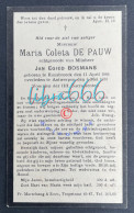 Delcampe - DE PAUW Maria Coleta °RUISBROEK 1866 +ANTWERPEN 1930 - BOSMANS - Esquela