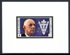 Delcampe - Ras Al Khaima Ministerblock 682 Postfrisch De Gaulle #JS467 - Otros & Sin Clasificación