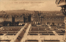 Delcampe - CPA Paris Jardin Des Tuileries Opera Et Butte Montmartre - Parks, Gardens