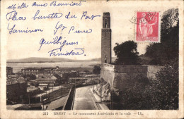 Delcampe - Brest - Le Monument Americain Et La Rade - CPA - Brest