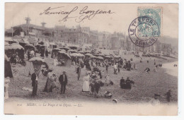 Delcampe - MERS La Plage Et La Digue  (carte Animée) - Mers Les Bains