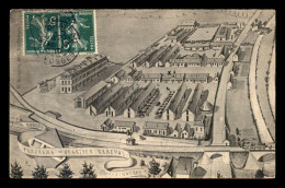 Delcampe - 88 - NEUFCHATEAU - LE QUARTIER REBEVAL - CARTE ILLUSTREE TOILEE - Neufchateau