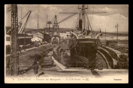 Delcampe - 13 - LA CIOTAT - CHANTIERS DES MESSAGERIES - LA CALE-BASSIN - La Ciotat