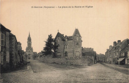 Delcampe - Gorron * Rue , La Place De La Mairie Et L'église - Gorron