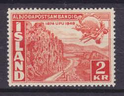 Delcampe - Iceland 1949 Mi. 262, UPU Weltpostverein, MH* - Neufs