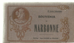 Delcampe - Carnet Souvenir De Narbonne Edition Aux Dames De France Il Reste 8 Cartes - Cuentos