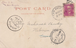 Delcampe - BRAZIL-EGYPT Rare Destination Mail Postcard Send San Angelo-Cairo Tied 5c. With T.P.O. Cairo-Alexandria 1906 #E - Altri & Non Classificati