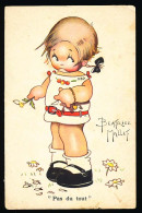 Delcampe - CPA 9 X 14 Illustrateur BEATRICE MALLET "Pas Du Tout" Effeuillage D'une Marguerite Grands Magasins De La Samaritaine Au* - Mallet, B.