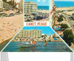 Delcampe - 66.  CANET PLAGE .  Souvenir De La Plage Radieuse . - Canet Plage