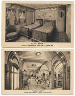 Delcampe - LOT DE 4 CARTES DU PAQUEBOT "PARIS" - Dampfer