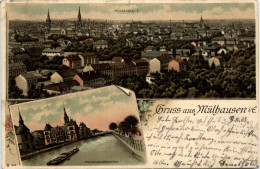 Delcampe - Gruss Aus Mülhausen - Litho - Mulhouse