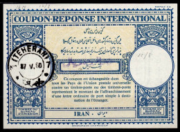 Delcampe - PERSIA PERSE IRAN  Lo16n 12 Rial / 8 Rial International Reply Coupon Reponse Antwortschein IAS IRC TEHERAN 17.05.60 - Iran