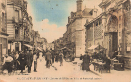 Delcampe - 44 CHATEAUBRIANT LA RUE DE L HOTEL DE VILLE - Châteaubriant