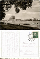 Delcampe - Ansichtskarte Köln Panorama-Ansicht Rheinfront Fernansicht Dom 1959 - Köln
