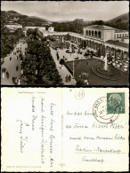 Delcampe - Ansichtskarte Bad Kissingen Kurpark Aus Der Vogelschau-Perspektive 1955 - Bad Kissingen