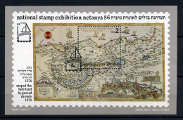 Delcampe - Israel - National Stamp Exhibition Netanya 86 - Blocs-feuillets
