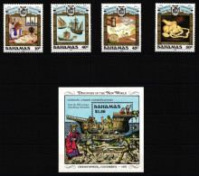 Delcampe - Bahamas 690-693 Und Block 56 Postfrisch Schifffahrt #JH857 - Bahamas (1973-...)