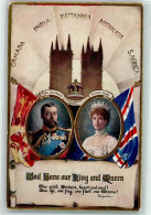 Delcampe - 10671286 - King George V Queen Mary Fahnen Tucks Oilette Nr.9868 Sonderstempel - Königshäuser