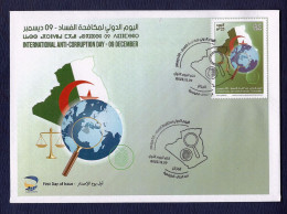 Delcampe - FDC - INTERNATIONAL ANTI CORRUPTION DAY - ALGERIA - ALGÉRIE - MNH - ** - 2025 - Algerien (1962-...)
