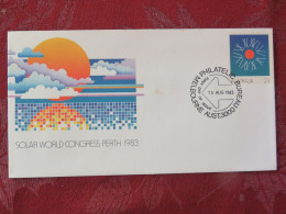 Delcampe - Australia 1983 FDC Cover Stationery - Solar Energy World Congress - Ganzsachen