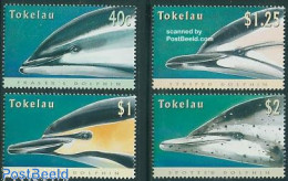 Delcampe - Tokelau Islands 1996 Dolphins 4v, Mint NH, Nature - Sea Mammals - Tokelau