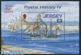 Delcampe - Jersey 2010 Mail Ships S/s, Mint NH, Transport - Post - Ships And Boats - Correo Postal