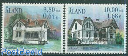 Delcampe - Aland 2000 Architecture 2v, Mint NH, Art - Architecture - Aland
