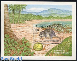 Delcampe - Antigua & Barbuda 1989 Animals S/s, Mint NH, Nature - Animals (others & Mixed) - Antigua Und Barbuda (1981-...)