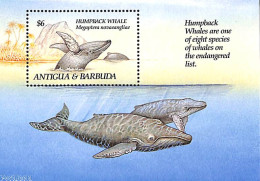 Delcampe - Antigua & Barbuda 1993 Humpback Whale S/s, Mint NH, Nature - Animals (others & Mixed) - Sea Mammals - Antigua Und Barbuda (1981-...)