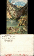 Delcampe - Berchtesgaden OBERSEE In Bayern Als Signierte Künstlerkarte 1900 - Berchtesgaden