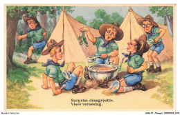 Delcampe - AOBP1-0036-SCOUTISME - Surprise Désagréable - Scouting