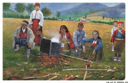 Delcampe - CAR-ACFP5-0370-MONTENEGRO - Preparation Du Repas En Pleine Campagne à MONTENEGRO - Montenegro