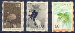 Delcampe - 1975/76-Giappone (MNH=**) 3 Valori Settimana Della Scrittura Conservazione Della - Autres & Non Classés