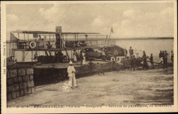 Delcampe - CPA Brazzaville Französisch Kongo, Le S/w Congolia, Service De Passagers De Kinshasa, Fähre - Afrique Du Sud