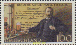 Delcampe - 150415 MNH ALEMANIA FEDERAL 1995 CENTENARIO DEL TESTAMENTO DE ALFRED NOBEL - Ungebraucht