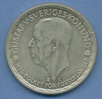 Delcampe - Schweden 2 Kronen 1950, Gustaf VI., Silber, KM 815 Vz (m4622) - Suède
