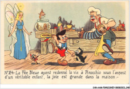 Delcampe - CAR-AAMP3-DISNEY-0234 - Pinocchio - La Fée Bleue Ayant Redonné La Vie A Pinocchio Sous L'aspect - N°24 - Disneyland