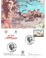 Delcampe - CARTOLINA RICORDO 54 ESIMA FESTA DEI CILIEGI IN FIORE DI VIGNOLA (MO) CON ANNULLO SPECIALE 5.4.2025 - Modena