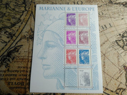 Delcampe - FRANCE-  Feuille N°F4614  Mariane De L'europe Neuf Et Parfait  7 Timbres  Côte 26€  Permanents Pour Monde Europe France - Neufs
