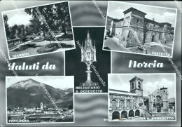 Delcampe - Bn72 Cartolina Saluti Da Norcia Provincia Di Perugia - Perugia
