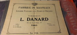 Delcampe - DANARD PARIS/FABRIQUE MANTEAUX LINGERIE FANTAISIE POUR DAMES ET ENFANTS - Pubblicitari