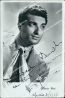 Delcampe - Z706 Cartolina Alberto Redi Cantante Autografo - Andere & Zonder Classificatie
