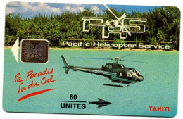 Delcampe - 3.000 EXEMPLAIRES. TELECARTE PRIVEE N° 3 POLYNESIE 60U PACIFIC HELICOPTER.BON ETAT. - French Polynesia