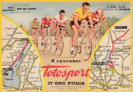 Delcampe - 1954:  Italien: Totosport: All 22 Cards; 37. Giro D'Italia: 22 Different Cancels - Non Classés