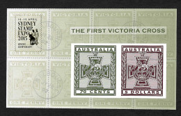 Delcampe - Australien: Stamp Expo Sydney 2015, Block Mit Goldaufdruck, Postfrisch - Autres & Non Classés