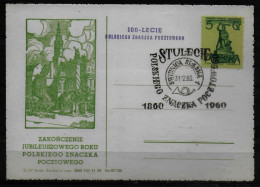 Delcampe - POLOGNE Carte 1960 Stulecie 100 Ans De La Poste - Poste